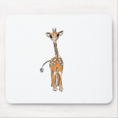 Niedliche Giraffe zeichnend Mousepad (Vorne)
