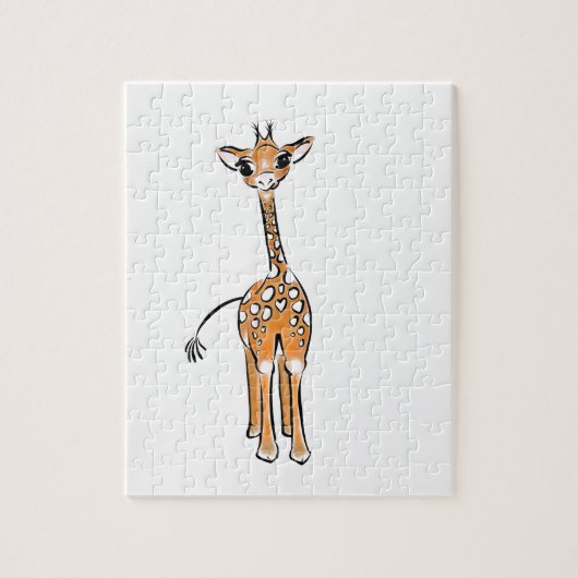 Niedliche Giraffe zeichnend Puzzle (Vertikal)