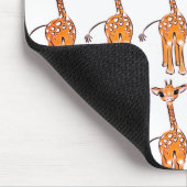 Niedliche Giraffe zeichnend, Safaritiere Mousepad (Ecke)