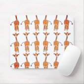 Niedliche Giraffe zeichnend, Safaritiere Mousepad (Mit Mouse)