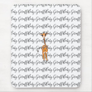 Niedliche Giraffe zeichnend, Safaritiere Mousepad