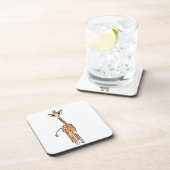 Niedliche Giraffe zeichnend Untersetzer (Rechte Seite)