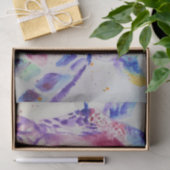 Niedliche Giraffe Zoo Tiermuster Wasserfarbe Seidenpapier (Geschenk)