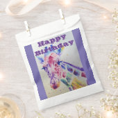 Niedliche Giraffe Zoo Tiername Name Party Gefällig Geschenktütchen (Ausgeschnitten)