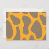 Niedliche Giraffe zum Geburtstag von Kleinkindern Einladung (Rückseite)