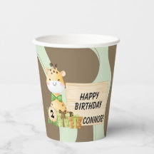 Niedliche Giraffe zum Geburtstag von Kleinkindern