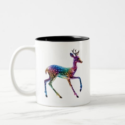 Niedliche Giraffe Zweifarbige Tasse (Links)