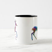 Niedliche Giraffe Zweifarbige Tasse (Mittel)