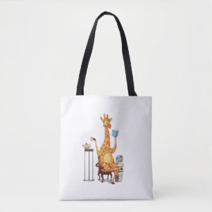 Niedliche Giraffen, Bücher und Teegeschenke Tasche