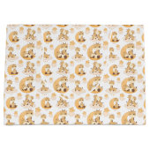 niedliche Giraffen-Fliesen-Muster Party unisex Große Geschenktüte (Vorderseite)