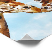 Niedliche Giraffen Kinderzimmer Poster (Ecke)
