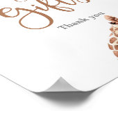 Niedliche Giraffen Party Karten und Geschenke Zeic Poster (Ecke)