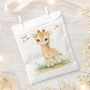 Niedliche Giraffen-Safari-Hohe kleine Wunder-Baby- Geschenktütchen