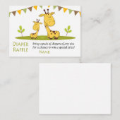 Niedliche Giraffen-Windeln-Raffelkarten Platzkarte (Vorne/Hinten)