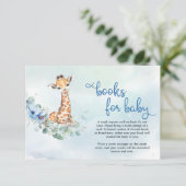 Niedliche Giraffenblütenbuchanfrage Begleitkarte (Stehend Vorderseite)