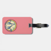 Niedliche Giraffenfamilie Gepäckanhänger (Rückseite horizontal)