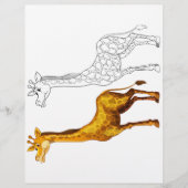 Niedliche Giraffenfarbseite (Vorderseite)