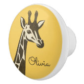 Niedliche Giraffenkopfdekoration Keramikknauf (Rechts)