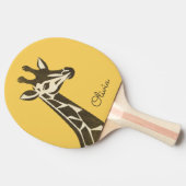 Niedliche Giraffenkopfdekoration Tischtennis Schläger (Seitenansicht)