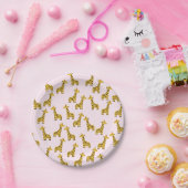 Niedliche Giraffenpapier-Teller Pappteller (Party)