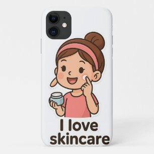 Niedliche Girl-Aufkleber für Skincare - Selbstvers Case-Mate iPhone Hülle