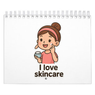 Niedliche Girl-Aufkleber für Skincare - Selbstvers Kalender