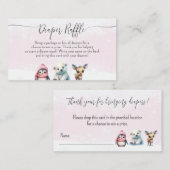 Niedliche Girl-Baby-Duschduschabwaschmaschine - An Begleitkarte (Vorne/Hinten)