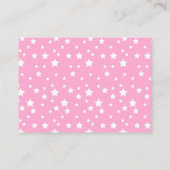 Niedliche Girl Bears Buchanfrage für Kinderdusche Begleitkarte (Rückseite)