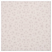 Niedliche Girl Black Kitty Cat Face Pink Pattern Stoff (Muster)
