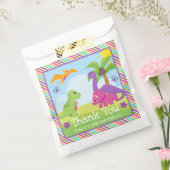 Niedliche Girl Dinosaur Freunde zum Geburtstag Geschenktütchen (Versiegelt)