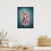 Niedliche Girl Doll Illustration Poster (Küche)