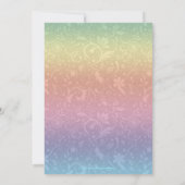 Niedliche Girl Fairy Baby Dusche einladen Einladung (Rückseite)