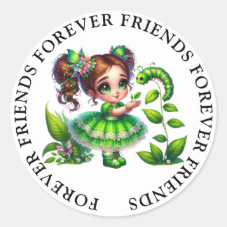 Niedliche Girl Friendship Stickers