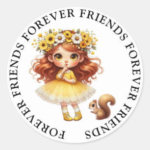 Niedliche Girl Friendship Stickers