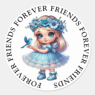 Niedliche Girl Friendship Stickers