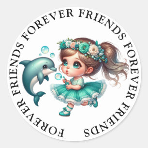 Niedliche Girl Friendship Stickers