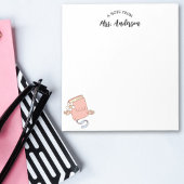 Niedliche Girl Funny Retro buchen zurück zur Schul Notizblock