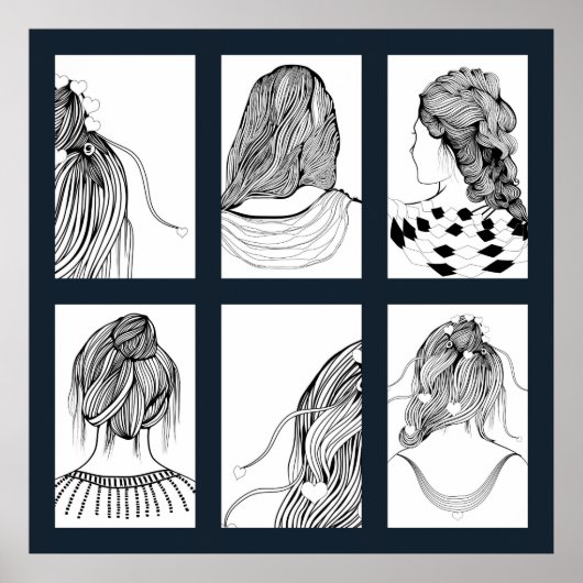 Niedliche Girl Hairstyle Poster (Vorne)