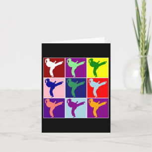 Niedliche Girl Karate Martial Arts Pop Typ Ar Karte