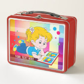 Niedliche Girl Metal Lunch Box (Vorderseite)