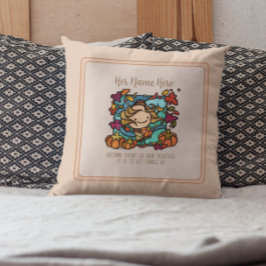 Niedliche Girl Pumpkins fallen Decoration von wind Kissen