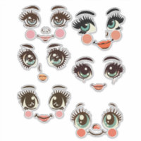 niedliche Girl-Puppenkunstbilder