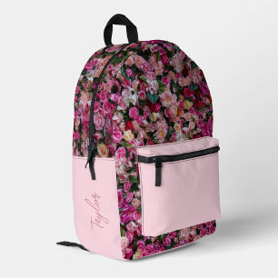 Niedliche Girl-Rose Personalisiert Bedruckter Rucksack