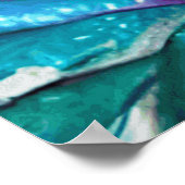 Niedliche Girl-Schmetterlinge Psychedelic Colors m Poster (Ecke)