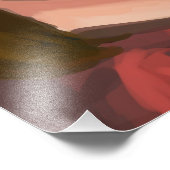 Niedliche Girl Simple Background Handgezeichnete D Fotodruck (Ecke)