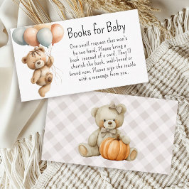 Niedliche Girl Teddy Bear Balloons Bücher für Baby Begleitkarte