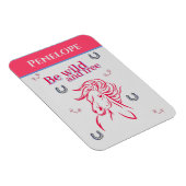 Niedliche Girls Be Wild und frei dekoratives Pferd Magnet (Rechte Seite)