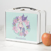 niedliche Girls Beach Meerjungfrau tragen den Name Metall Brotdose (Beispiel)