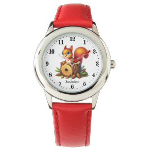 Niedliche Girls Eichhörnchenliebhaber geben Namen Armbanduhr