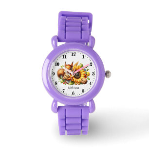 Niedliche Girls Eichhörnchenliebhaber geben Namen Armbanduhr